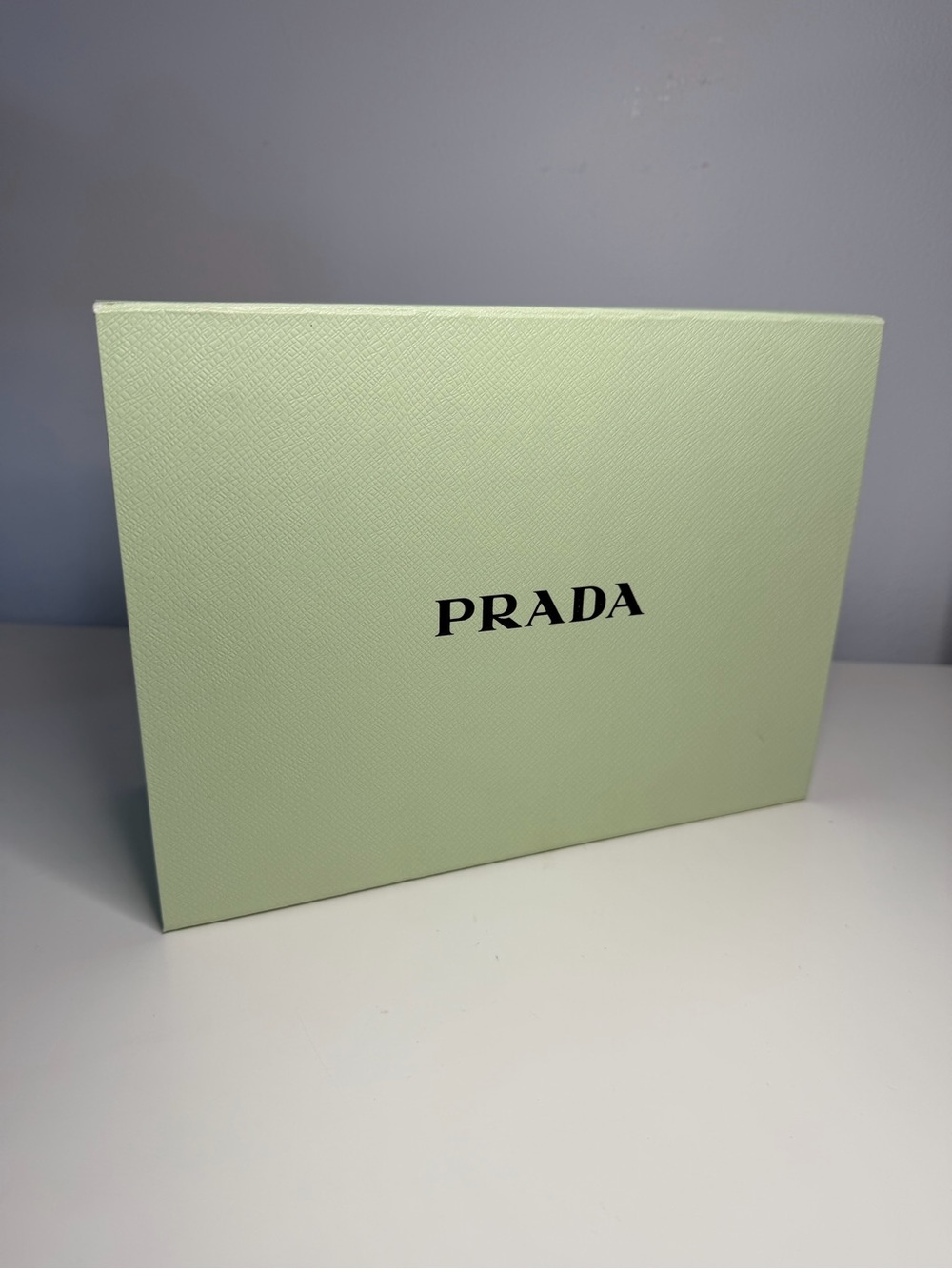 Prada mint Green gift / storage box, home decor